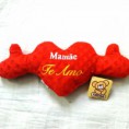 coração mamãe te amo 100 Unidades